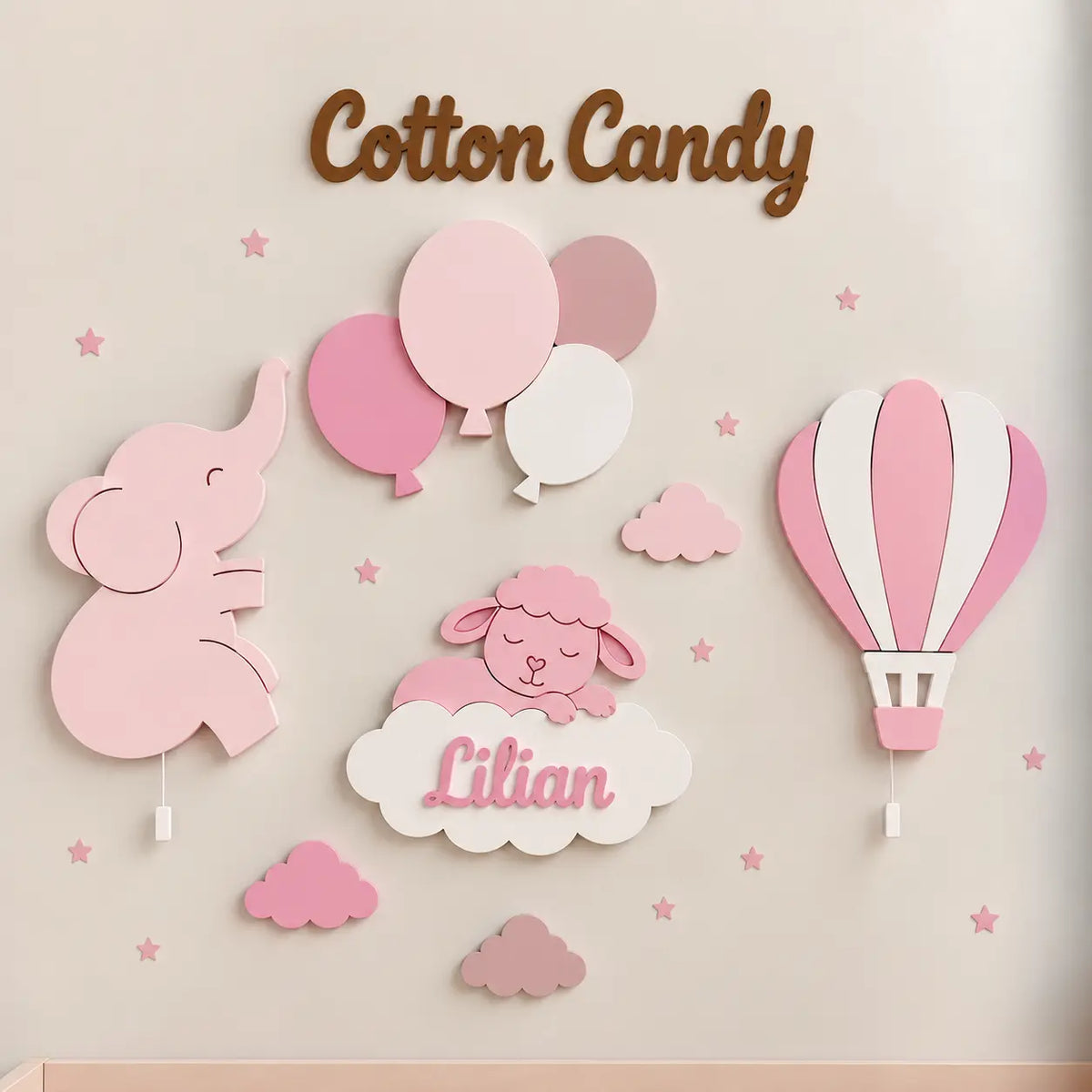 Set de 4 lámparas · Cielo Encantado