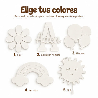 Set de 5 lámparas · Primavera
