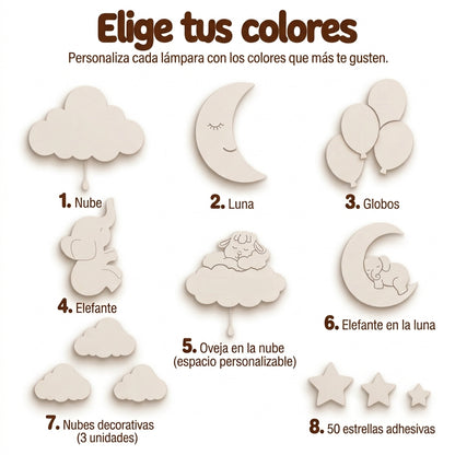 Set de 6 lámparas · Cielo Mágico