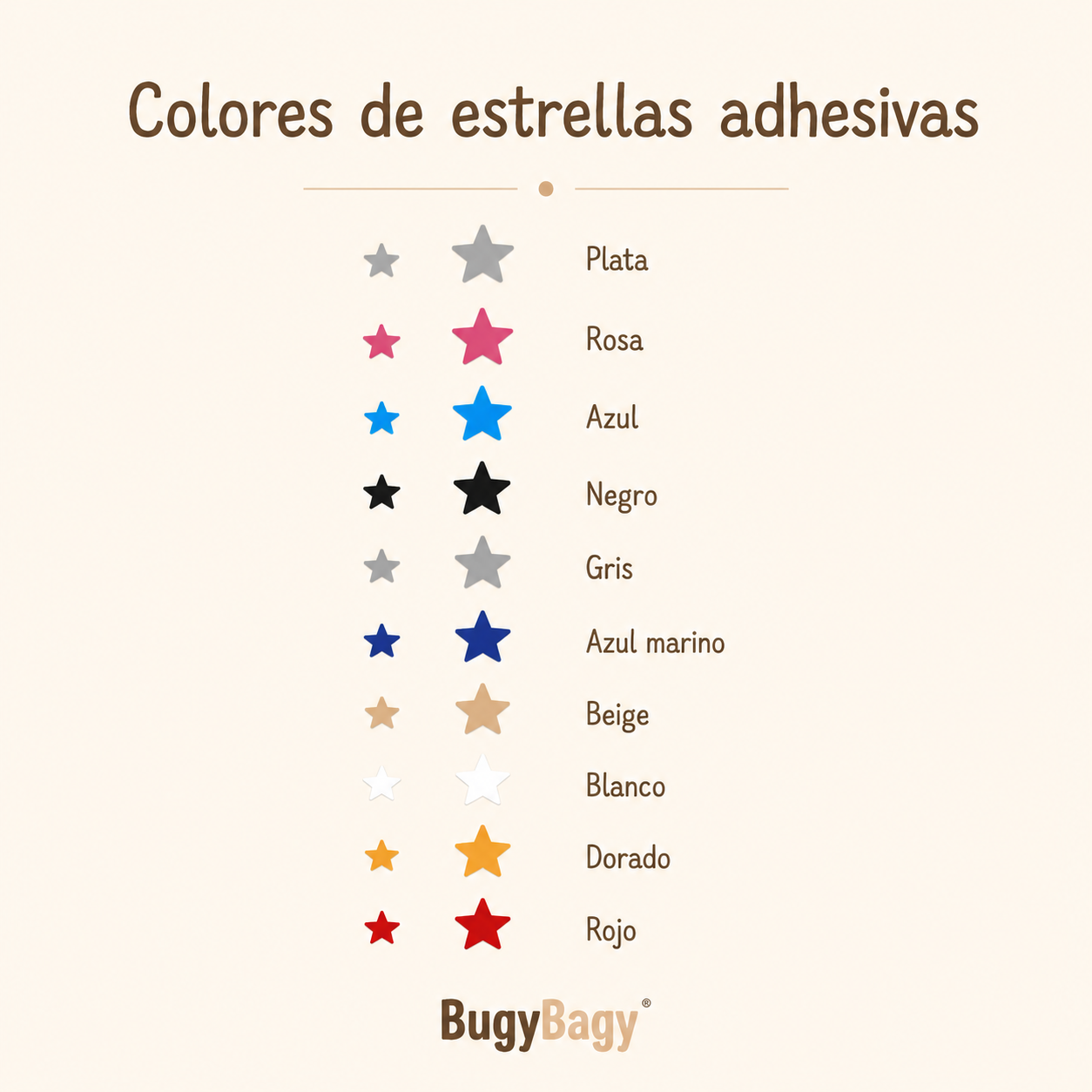 Adhesivos de estrellas para pared, ideales para decorar habitaciones infantiles y de bebé.