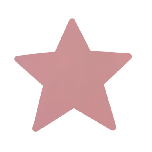 Lámpara infantil de madera con diseño de estrella, pintada a mano con pintura a base de agua para habitación infantil.