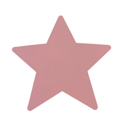Lámpara infantil de madera con diseño de estrella, pintada a mano con pintura a base de agua para habitación infantil.