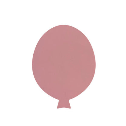 Lámpara infantil de madera con diseño de globo, pintada a mano con pintura a base de agua para habitación infantil.