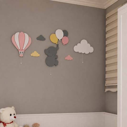 Lámparas infantiles para habitación de bebé, ideales como regalo de nacimiento, bautizo o baby shower.