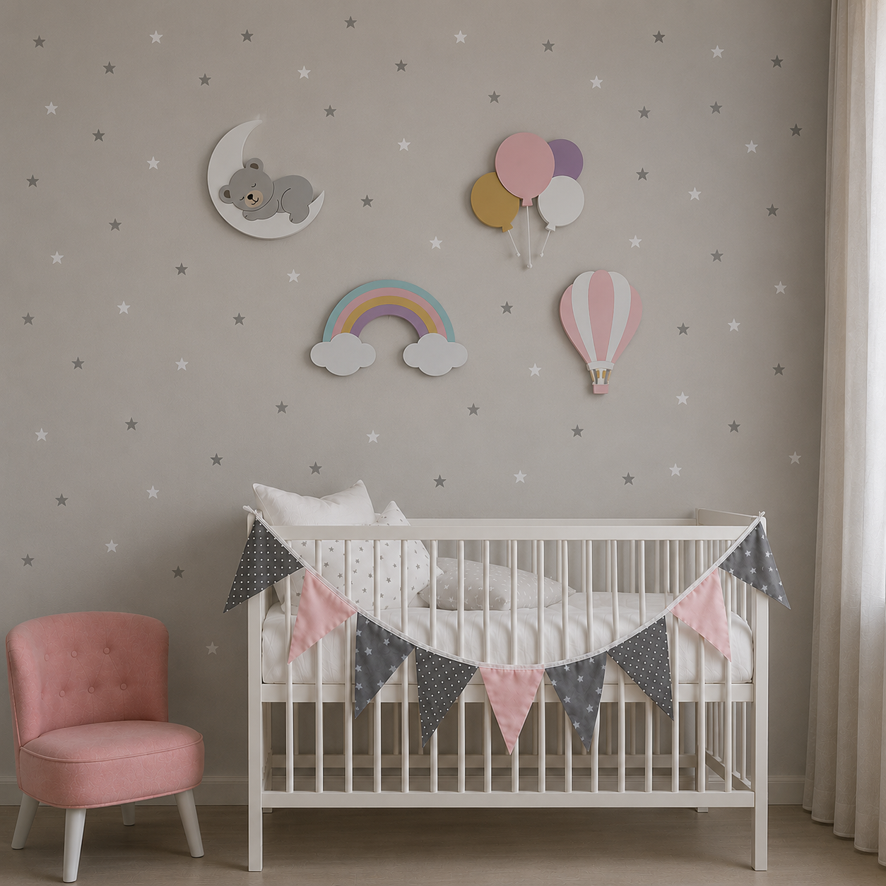 Lámparas de pared infantiles personalizadas, un regalo original para nacimientos, cumpleaños y bautizos.