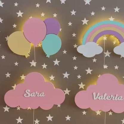 Set de 4 lámparas · Nubes de Algodón